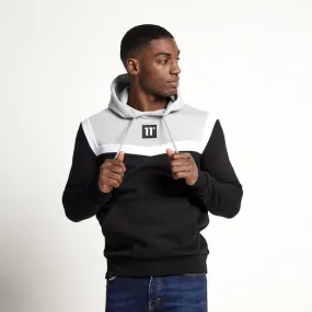 11 DEGREES Sudadera  Cut And Sew  color negro-gris