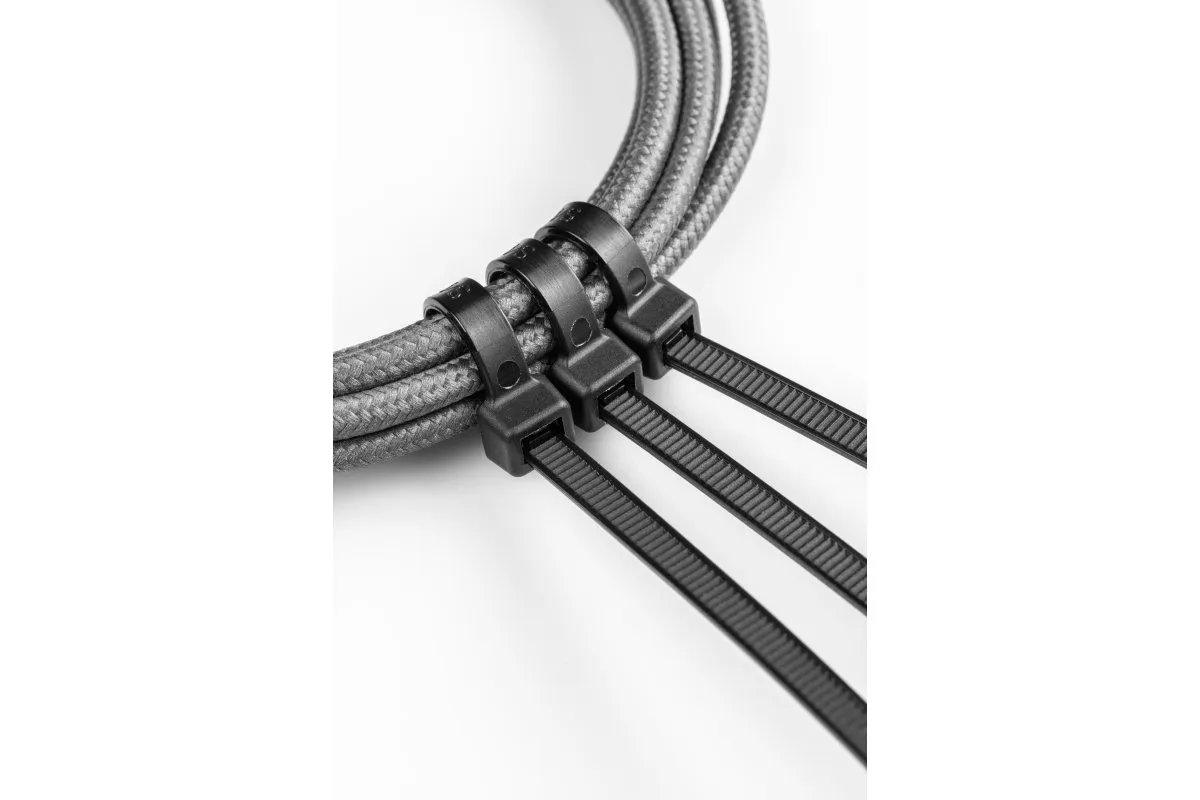 Cables de nylon 2.5 x 100 mm, 100 uds, negro