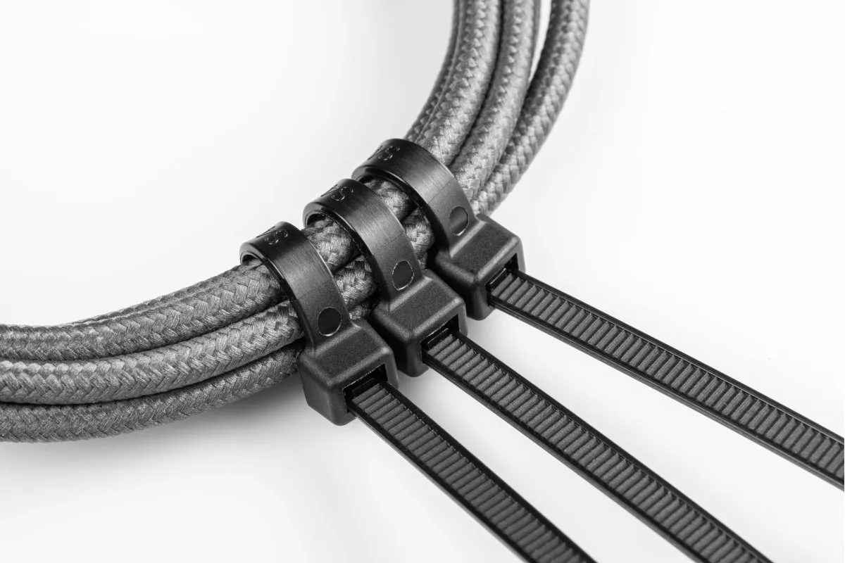 Cables de nylon 2.5 x 100 mm, 100 uds, negro