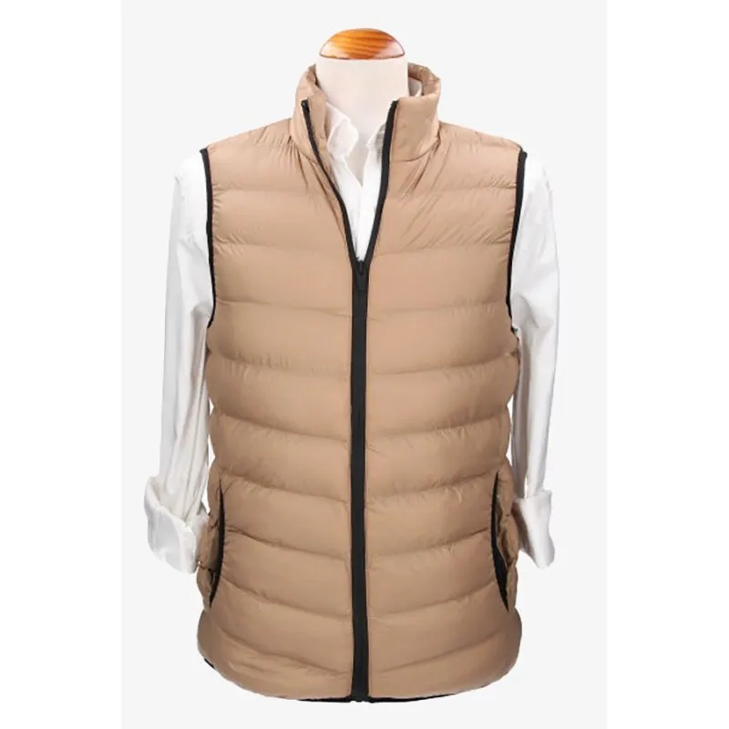 Chaleco acolchado camel