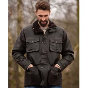 Chaqueta encerada Oxford Blue Fiskar Dark Olive