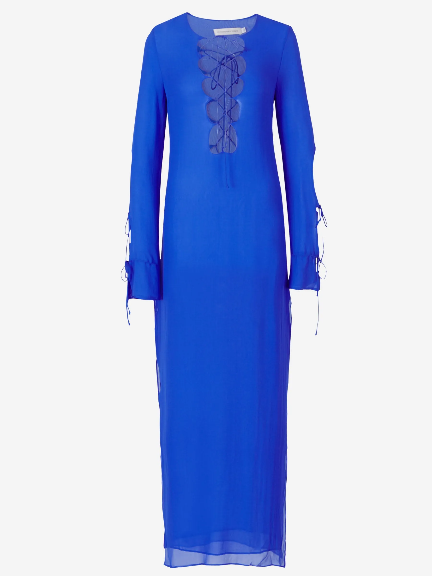 Christopher Esber Vestido Columna Seda