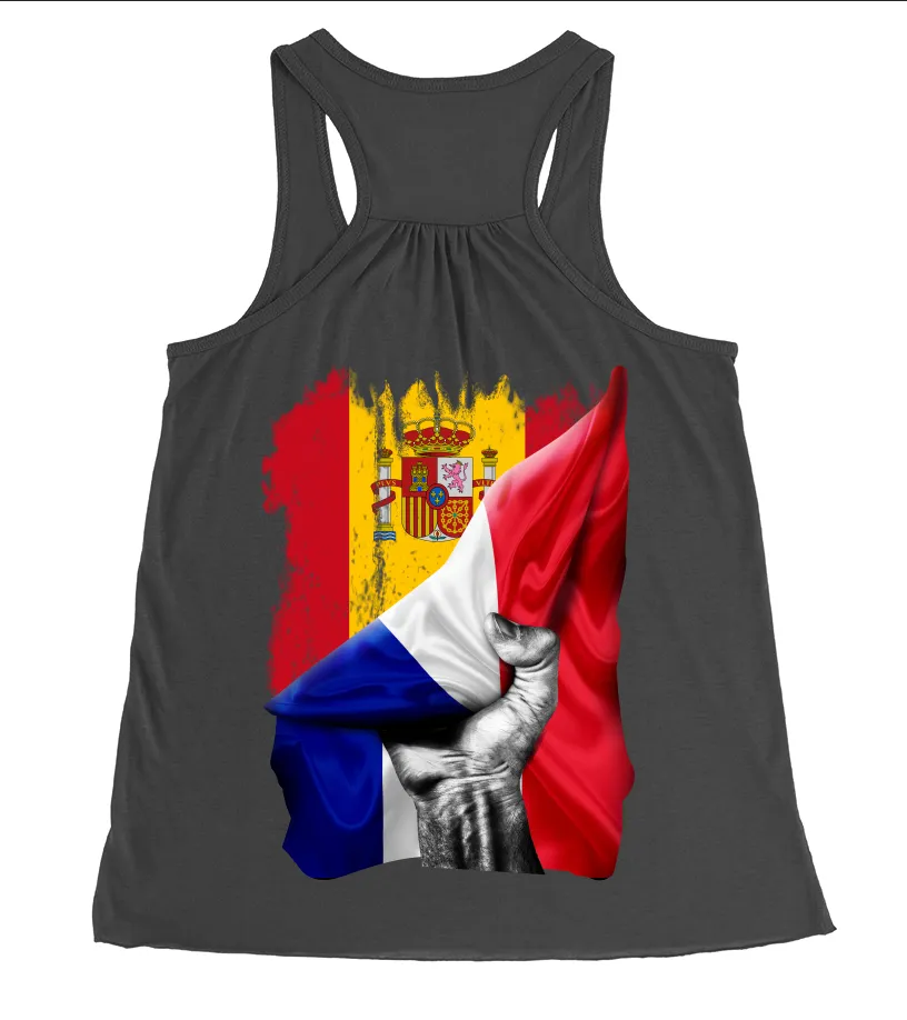 ESPAGNE DRAPEAU Camiseta tirantes fluida Mujer