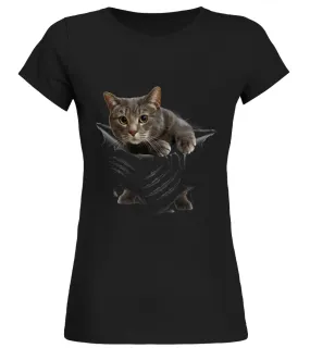 European Shorthair Scratch Camiseta cuello redondo Mujer