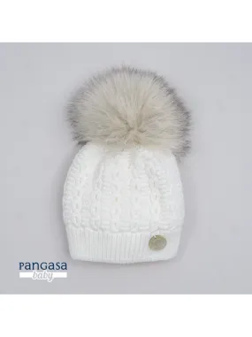 Gorro ochos de Pangasa marfil
