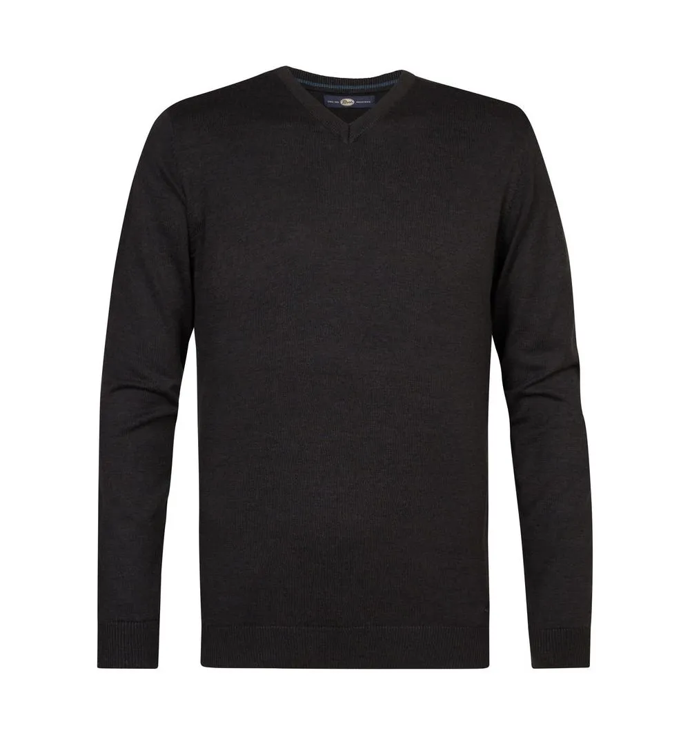 Jersey Petrol fino cuello pico atka