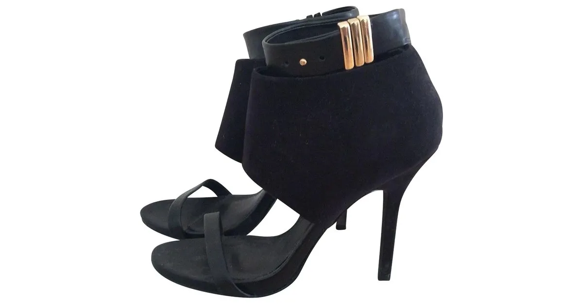 Kurt Geiger tacones Negro Dorado 