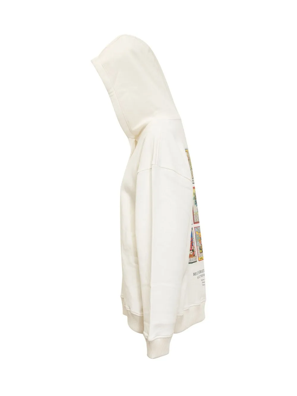MARINE SERRE Hoodie with Regenerated Calendars Print