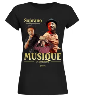Music aa Soprano Camiseta cuello redondo Mujer