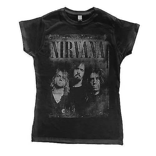 Nirvana Womens/Ladies Faded Faces Cotton T-Shirt