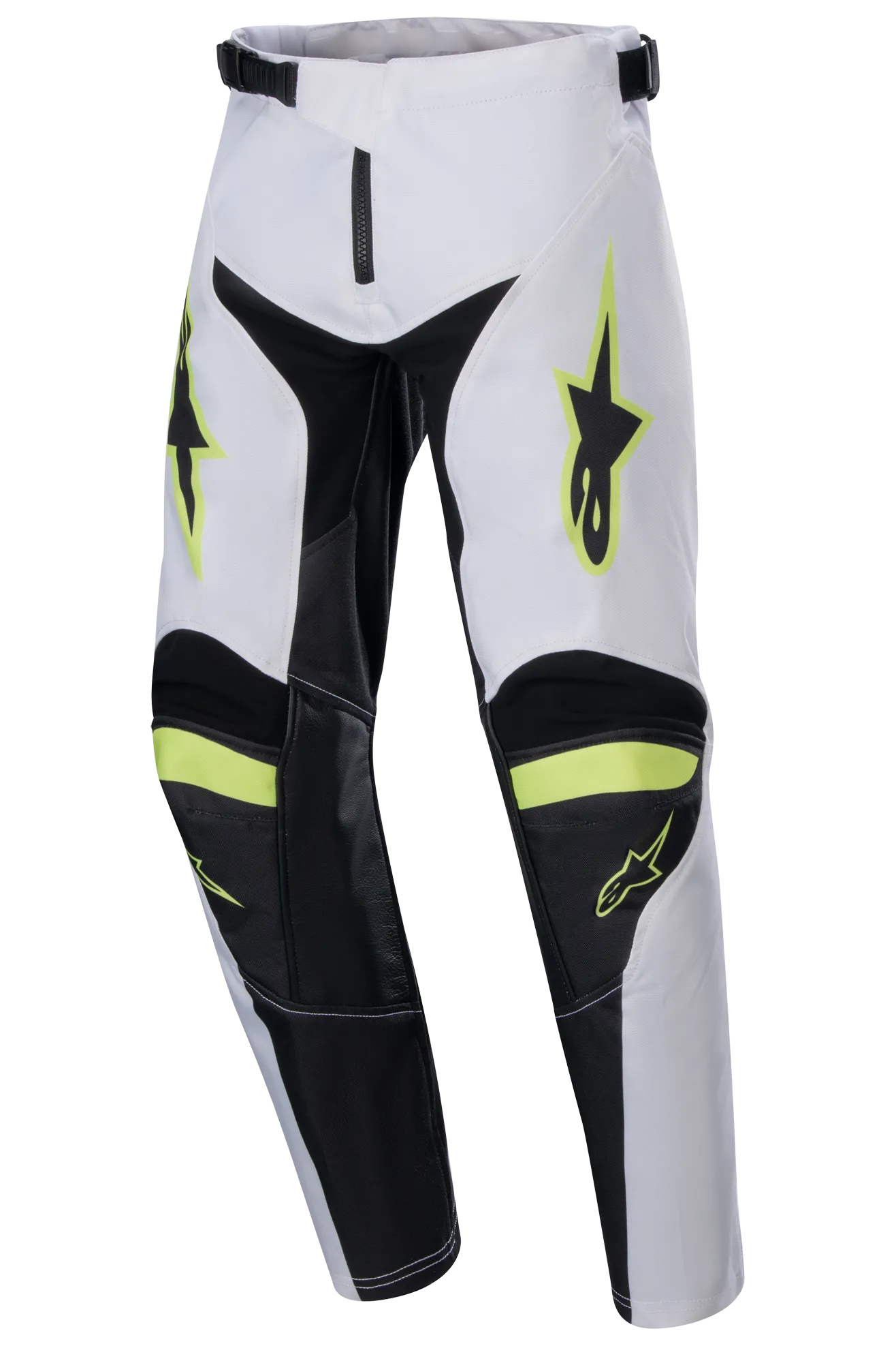Pantalones de Cross Niño Alpinestars Racer Lucent Blanco-Rojo Neón-Amarillo Fluo