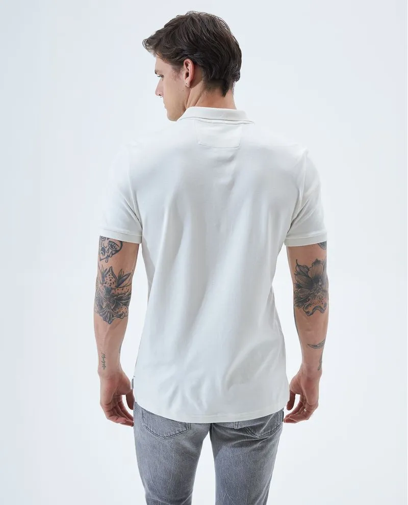 Polo con aplique para hombre