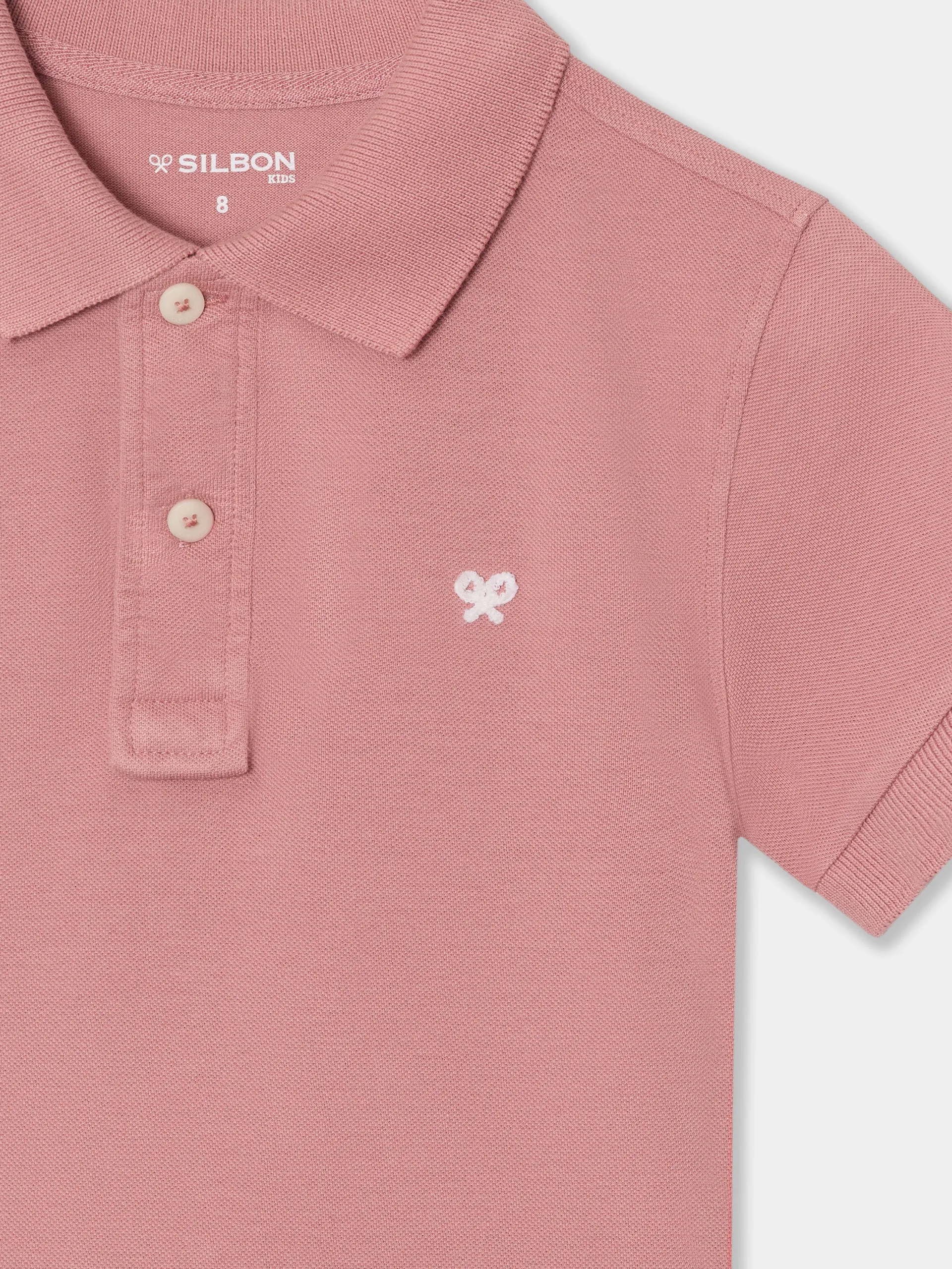 Polo kids clasico raqueta coral medio
