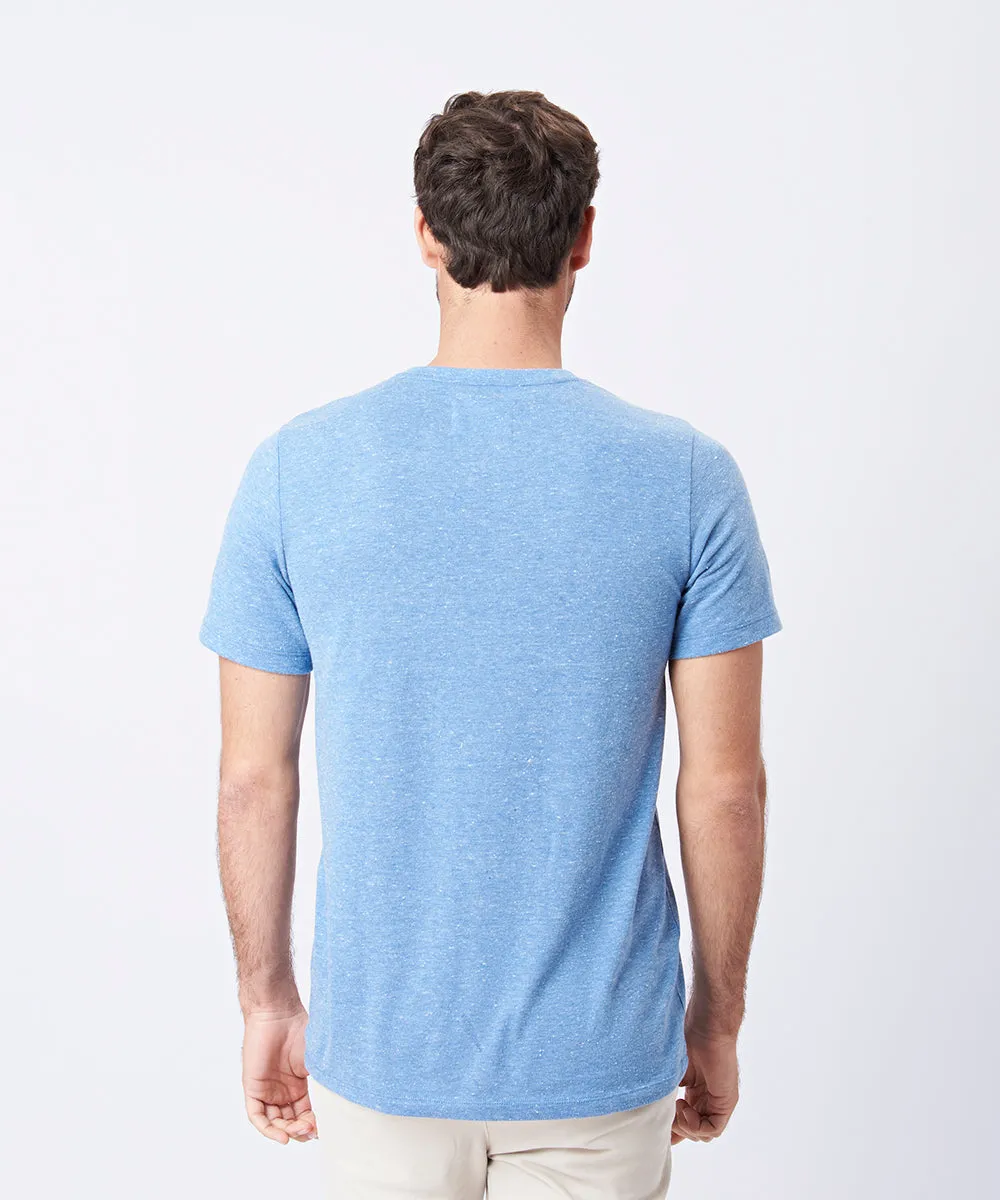 POLO MANGA CORTA BOTONE HENLEY PV23 ACERO