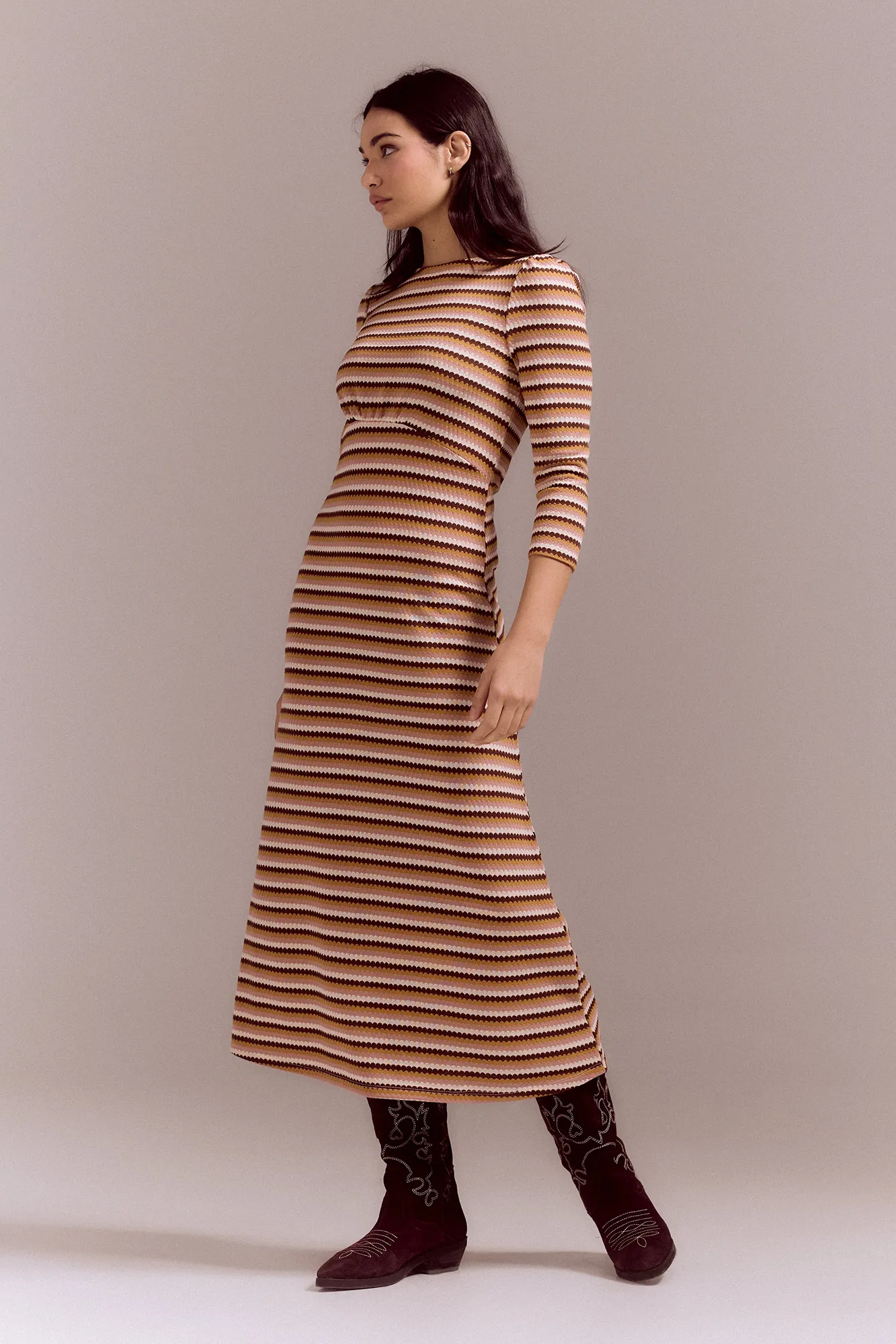 Slowlove Vestido punto estructura