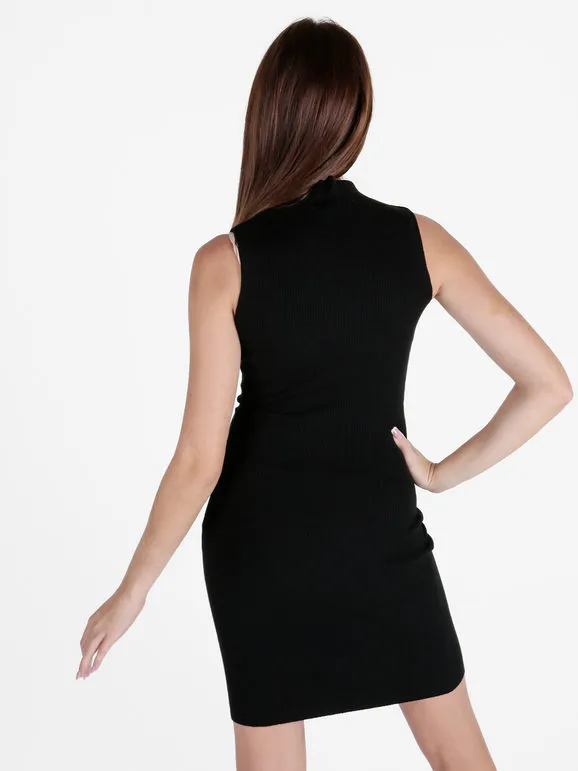 Solada Vestido de mujer de punto sin mangas con cuello alto