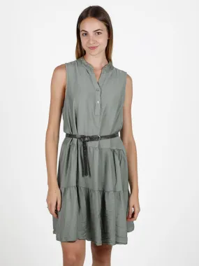 Solada Vestido de mujer sin mangas con botones.