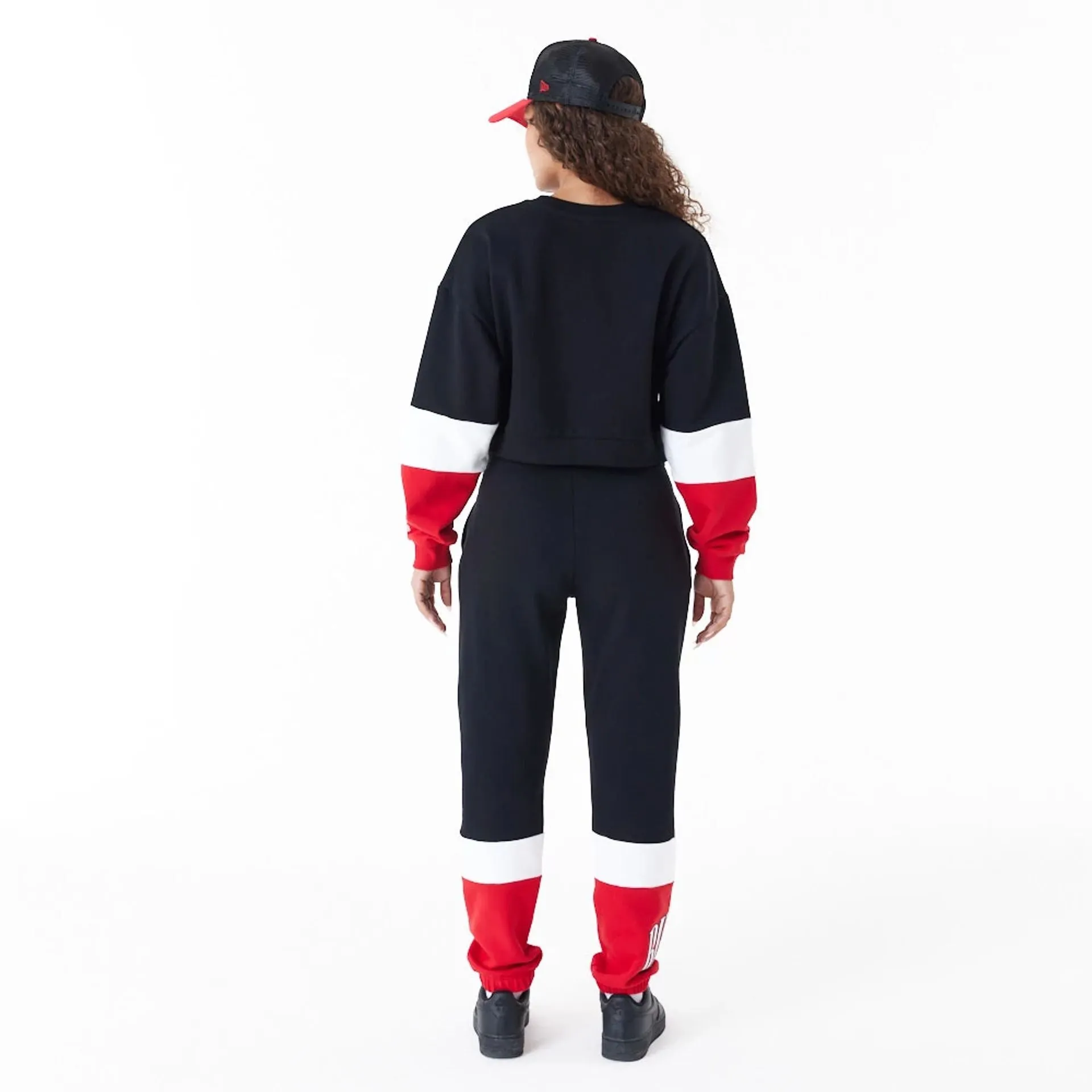 Sudadera Crew Neck Crop Chicago Bulls NBA Colour Block