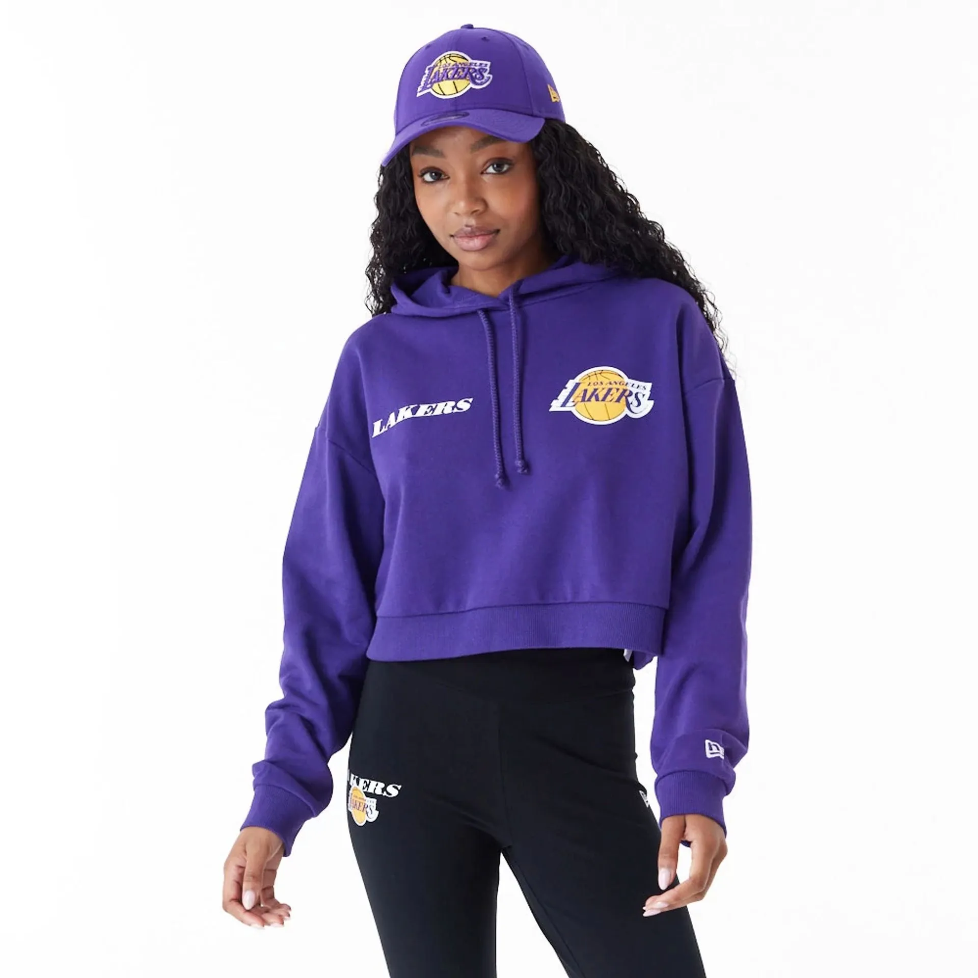 Sudadera Crop LA Lakers NBA Team Logo