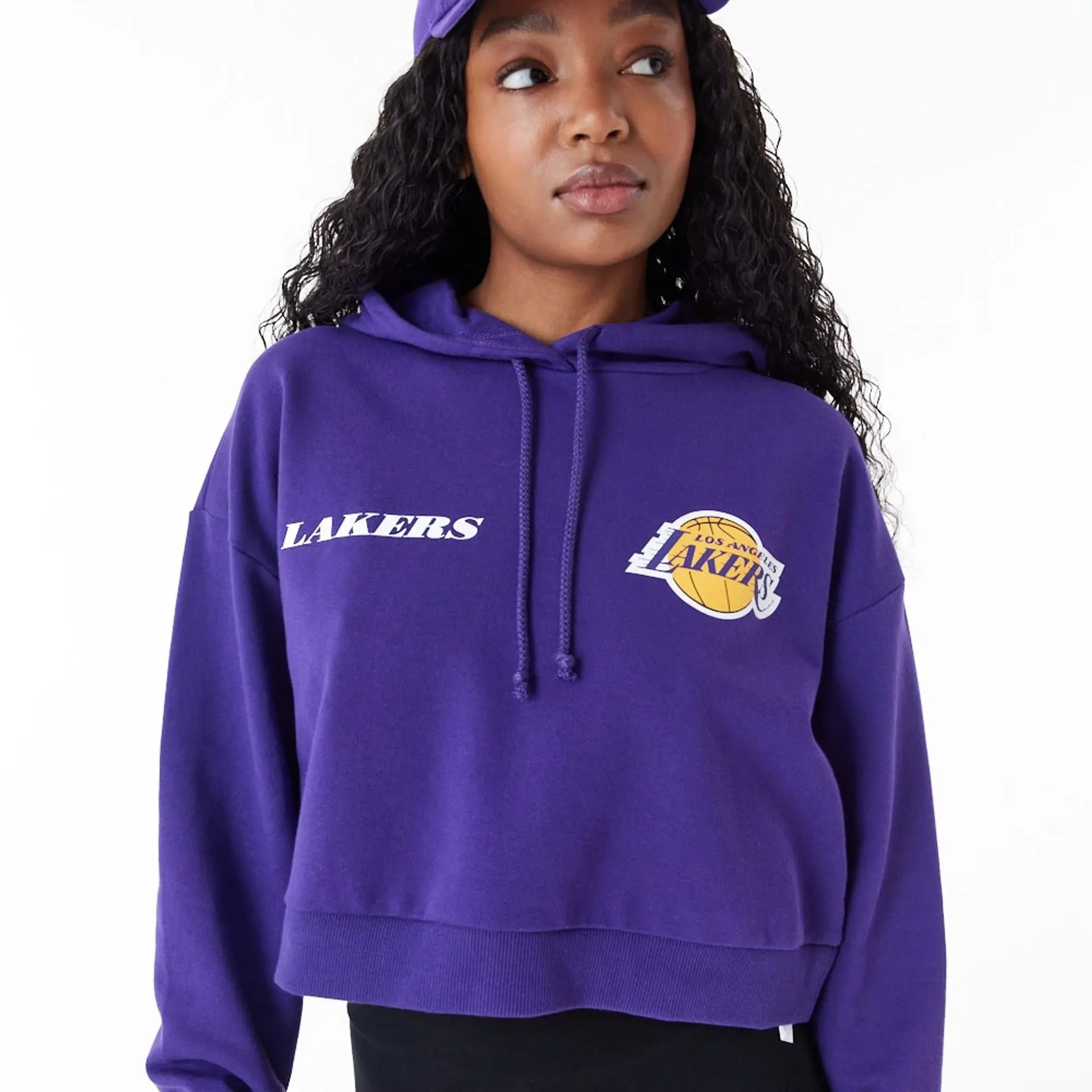Sudadera Crop LA Lakers NBA Team Logo