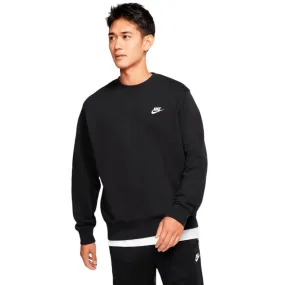 SUDADERA NIKE M NSW CLUB CRW FT NEGRO BV2666-010 HOODIE HOMBRE