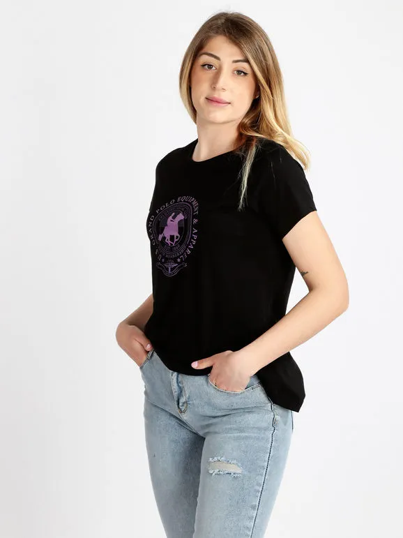 U.S. Grand Polo Camiseta de mujer de manga corta con estampado