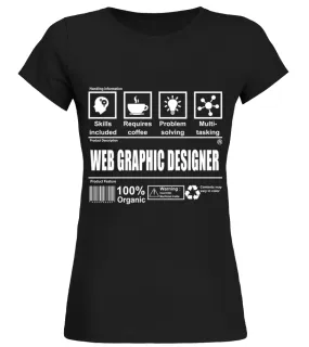 WEB GRAPHIC DESIGNER Camiseta cuello redondo Mujer